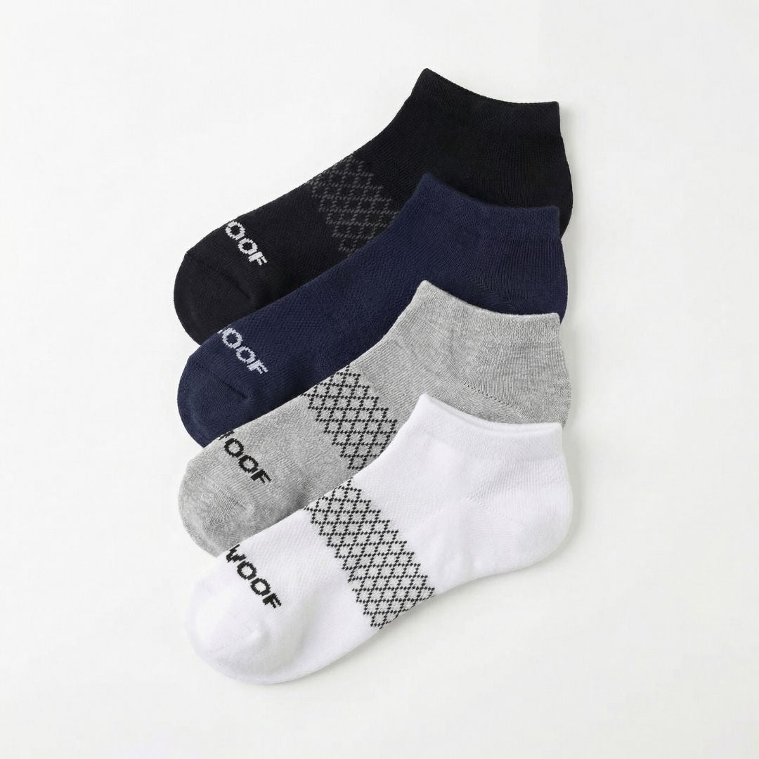 Core Colours Bamboo Ankle Compression Socks 4 Pack