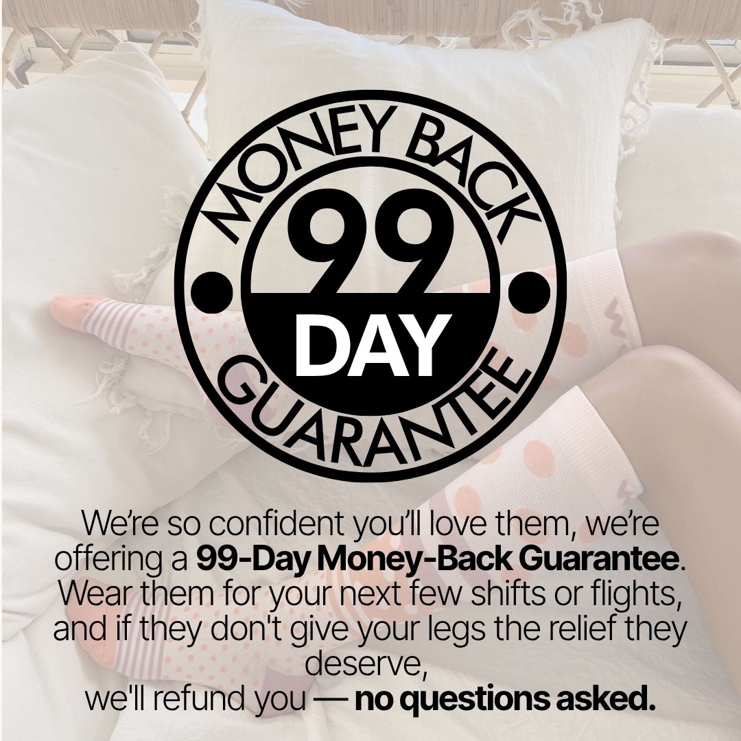 Midnight Argyle Bamboo Compression Socks