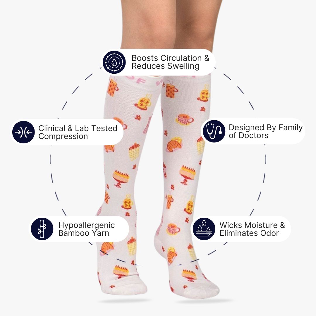 Sweet Treat Bamboo Compression Socks