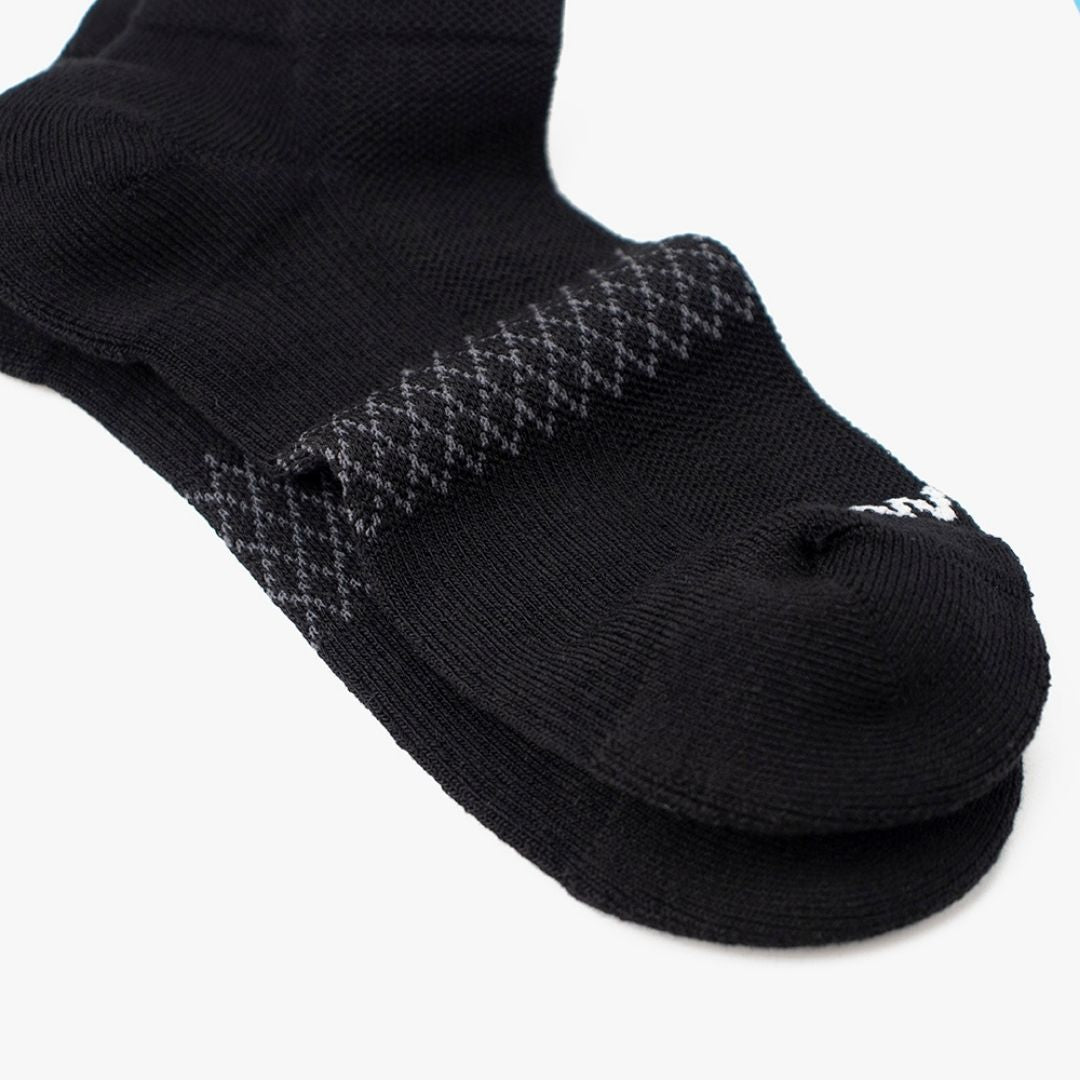 Black Bamboo Ankle Compression Socks