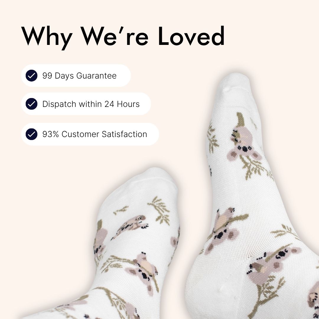 Pastel Blue Bamboo Compression Ankle Socks